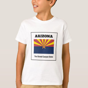 T-shirt Arizona, drapeau et devise,