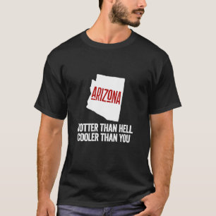 T-shirt Arizona État Rétro Chaud Géographie USA
