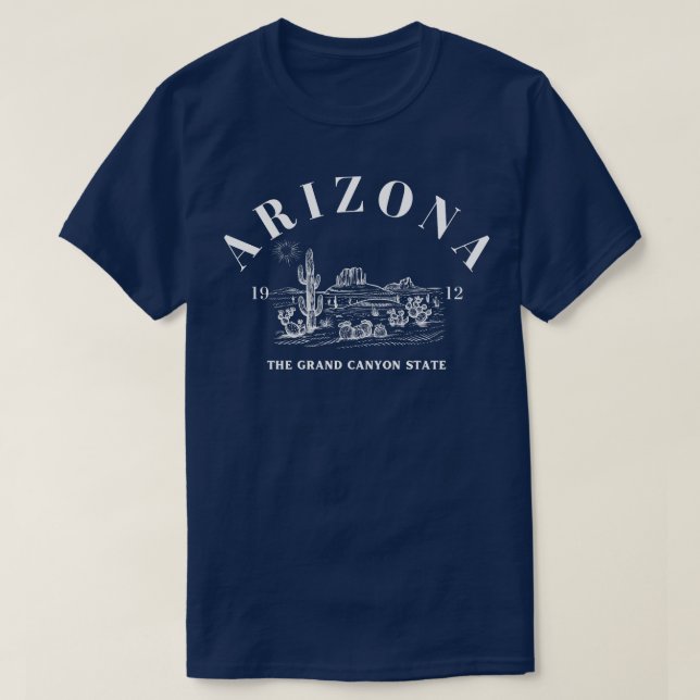 T-shirt Arizona Grand Canyon State on Dark (Design devant)
