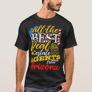 T-shirt Arizona Real Estate Agents American Drapeau Arizon