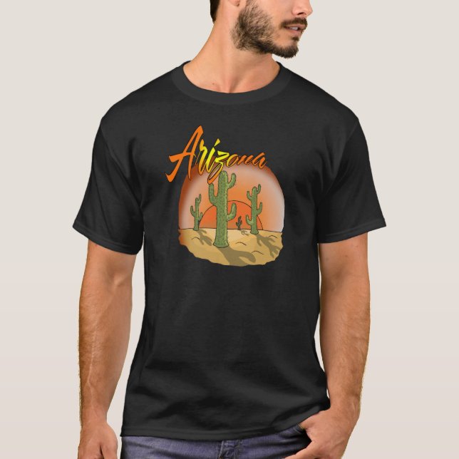 T-shirt ARIZONA Sunset Cactus (Devant)