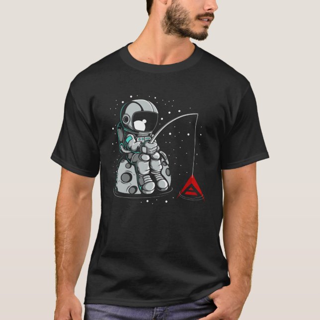 T-shirt Ark Fishing Krypto Bullrun Token Reicher Millionai (Devant)