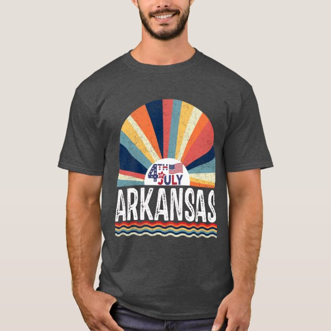 T-shirt Arkansas 4 juillet (Devant)