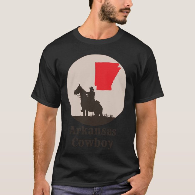 T-shirt Arkansas Cowboy surdimensionné (Devant)