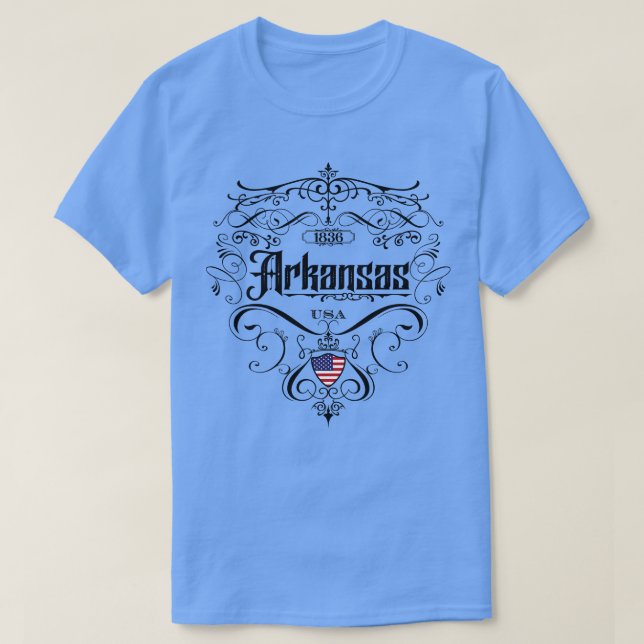 T-shirt Arkansas design Vintage (Design devant)