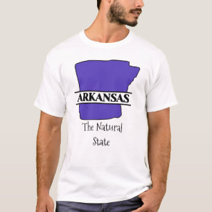T-shirt Arkansas L'état naturel États-Unis carte d'état