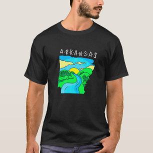 T-shirt Arkansas Touriste Souvenir Fière État Arkansas Lan