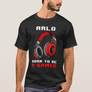 T-shirt Arlo Est Né Pour Être Un Joueur Personnalisé