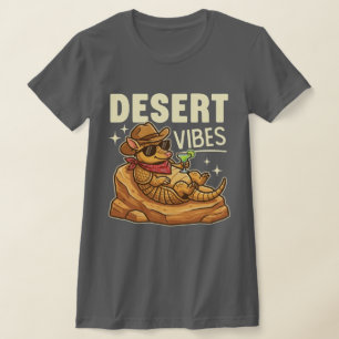 T-shirt Armachillo Drôle Tatou Chill Vibes du désert 