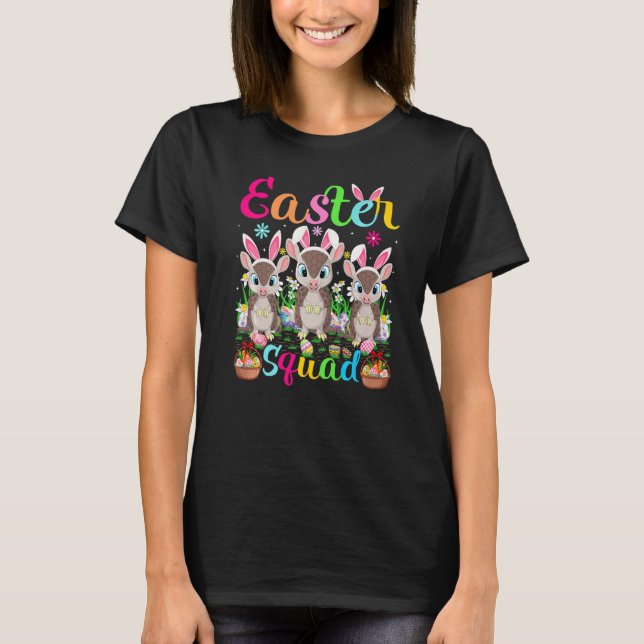 T-shirt Armadillo Bunny Ear Squad de Pâques Armadillo Happ (Devant)
