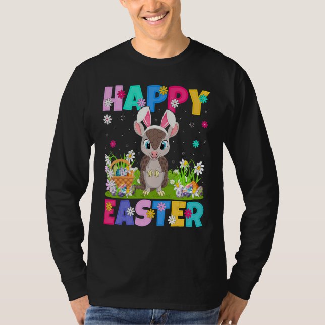 T-shirt Armadillo Joyeux Bunny de Pâques Armadillo Pâques  (Devant)