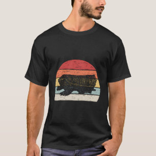 T-shirt Armadillo poilu rose vintage