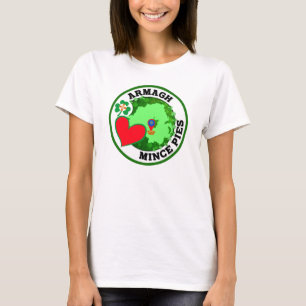 T-shirt Armagh, Irlande du Nord aime les minces tartes