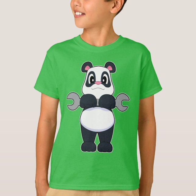 T-shirt Armature mécanique Panda (Devant)