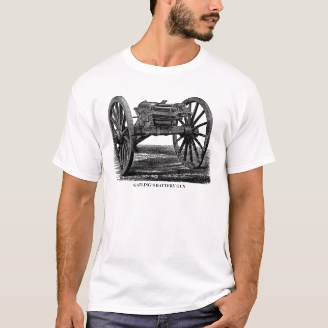 T-shirt Arme à feu de Gatling (Devant)