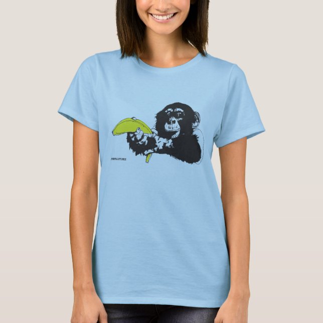 T-shirt Arme à feu de singe (Devant)