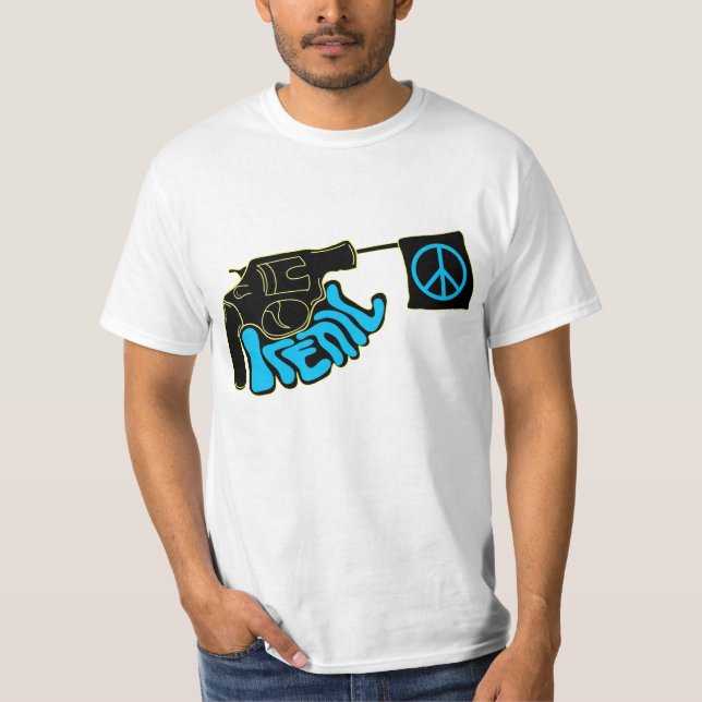 T-shirt Arme à feu irénique de paix (Devant)