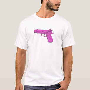 T-shirt Arme à feu rose