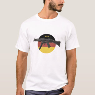 T-shirt Arme à sous-machine MP5 avec drapeau allemand