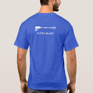 T-shirt Arme à vaporisateur à eau à pression bleu
