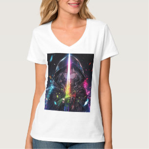 T-shirt Arme arc-en-ciel magique Anime Girl