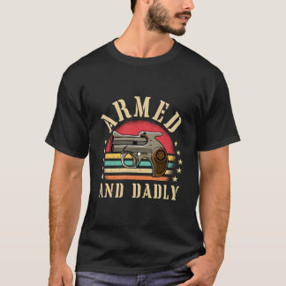 T-shirt Armé Et Papa Mortellement Drôle Humour Papa