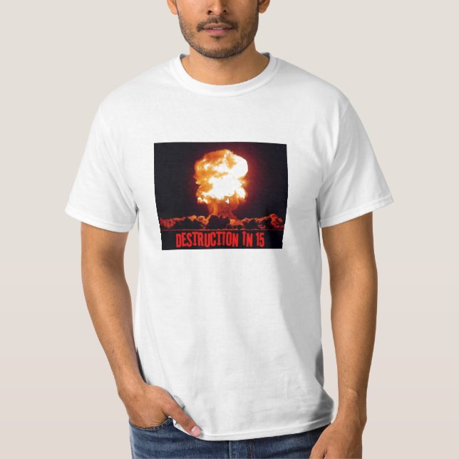 T-shirt Arme nucléaire - T blanc (Devant)