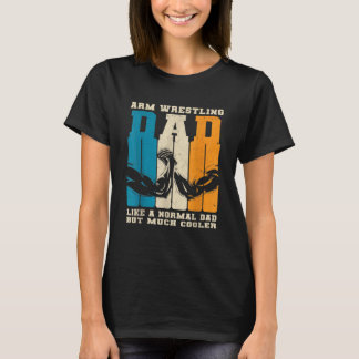 T-shirt Arme Rétro Lutte Papa Normal Papa Mais Glacière Fe