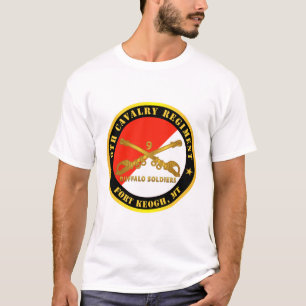 T-shirt Armée - 9e Régiment de cavalerie - Fort Keogh, MT