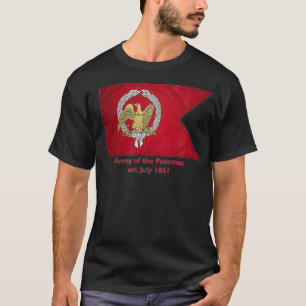 T-SHIRT ARMÉE DE L'UNION DE DRAPEAU DE GUERRE CIVILE POTO