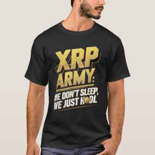 T-shirt Armée XRP Ripple Crypto Monnaie virtuelle Xrp
