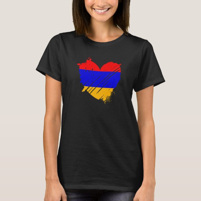 T-shirt Arménie Drapeau J'aime C'est dans mon ADN pour les (Devant)