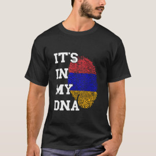 T-shirt Arménien C'est Dans Mon Empreinte Digitale Racine 