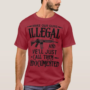 T-shirt Armes à feu amusantes Armes à feu amusantes Contrô