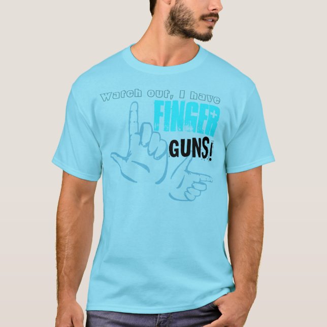 T-shirt Armes à feu de doigt (Devant)