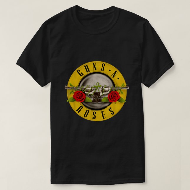 T-shirt Armes à feu et balle Rose  (Design devant)
