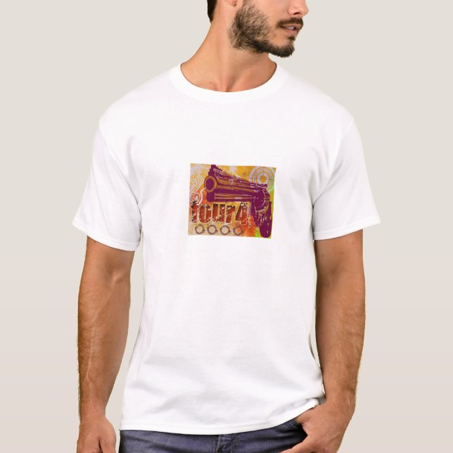 T-SHIRT ARMES À FEU ET FOUR4 (Devant)