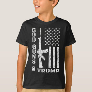 T-shirt Armes à feu et Trump 2e amendement Drapeau Ar15 (r