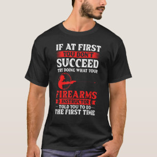 T-shirt Armes à feu instructeur pistolet tir sécurité Trai