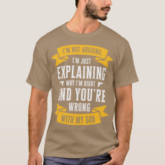 T-shirt Armes à feu Pistol Lover Gun propriétaire tir