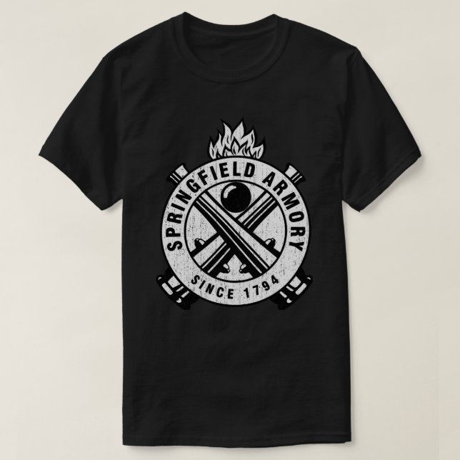 T-shirt Armes à feu Springfield Sticker.png (Design devant)