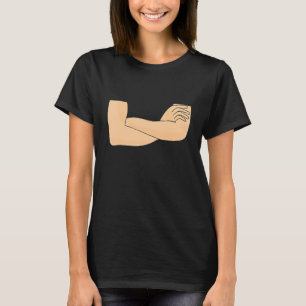 T-shirt Armes croisées Apparence sûre d'elle-même Expressi