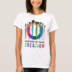 T-shirt Armes De Création De Masse Artiste-Peintre Amusant