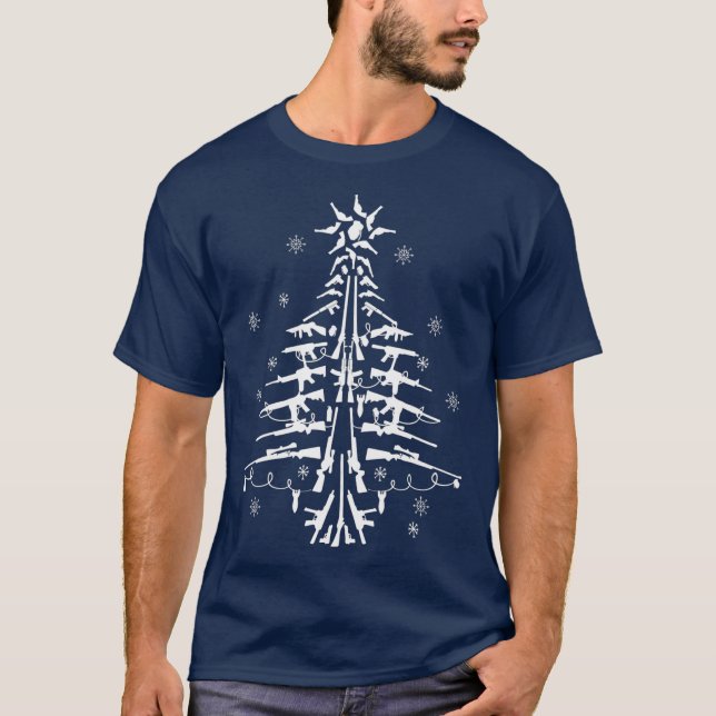 T-shirt Armes De Noël Arbres De Noël Cadeaux Pour Hommes M (Devant)