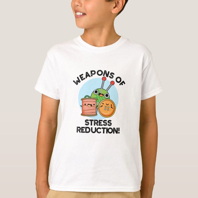 T-shirt Armes De Réduction Du Stress Jeux De Tricot Drôle (Devant)