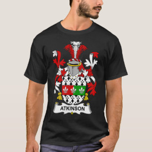 T-shirt Armoiries d'Atkinson Armoiries de la famille Crest