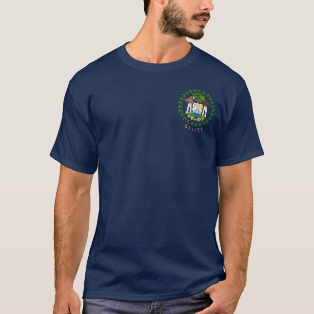 T-shirt Armoiries de Belize (Devant)