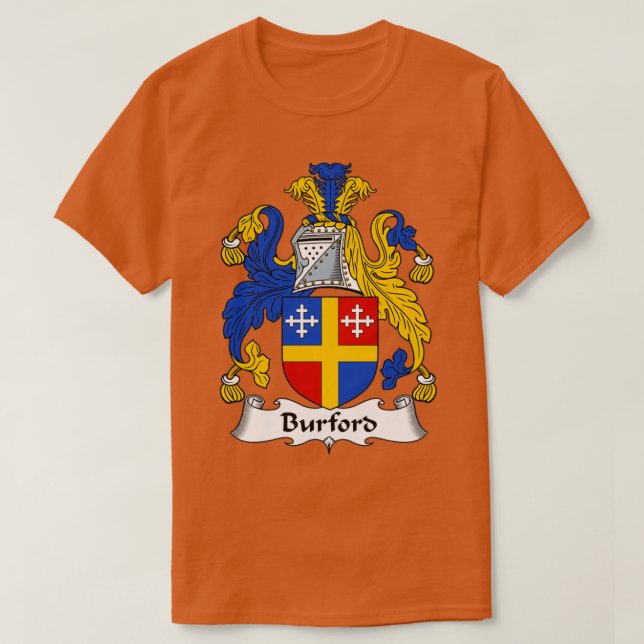 T-shirt Armoiries de Burford Famille Crest (Design devant)
