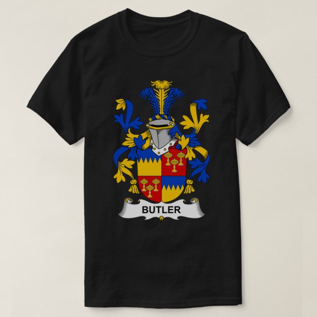 T-shirt Armoiries de Butler Armoiries de famille Crest (Design devant)