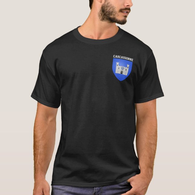 T-shirt Armoiries de Carcassonne - FRANCE (Devant)